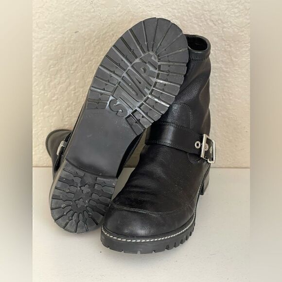 STUART WEITZMAN neoprene Lug Sole Ankle Boots (Size 8 B) - Picture 9 of 12